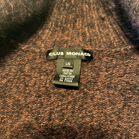 Club Monaco Cowl Neck Lamb Wool Sweater Size Large - Picture 4 of 8